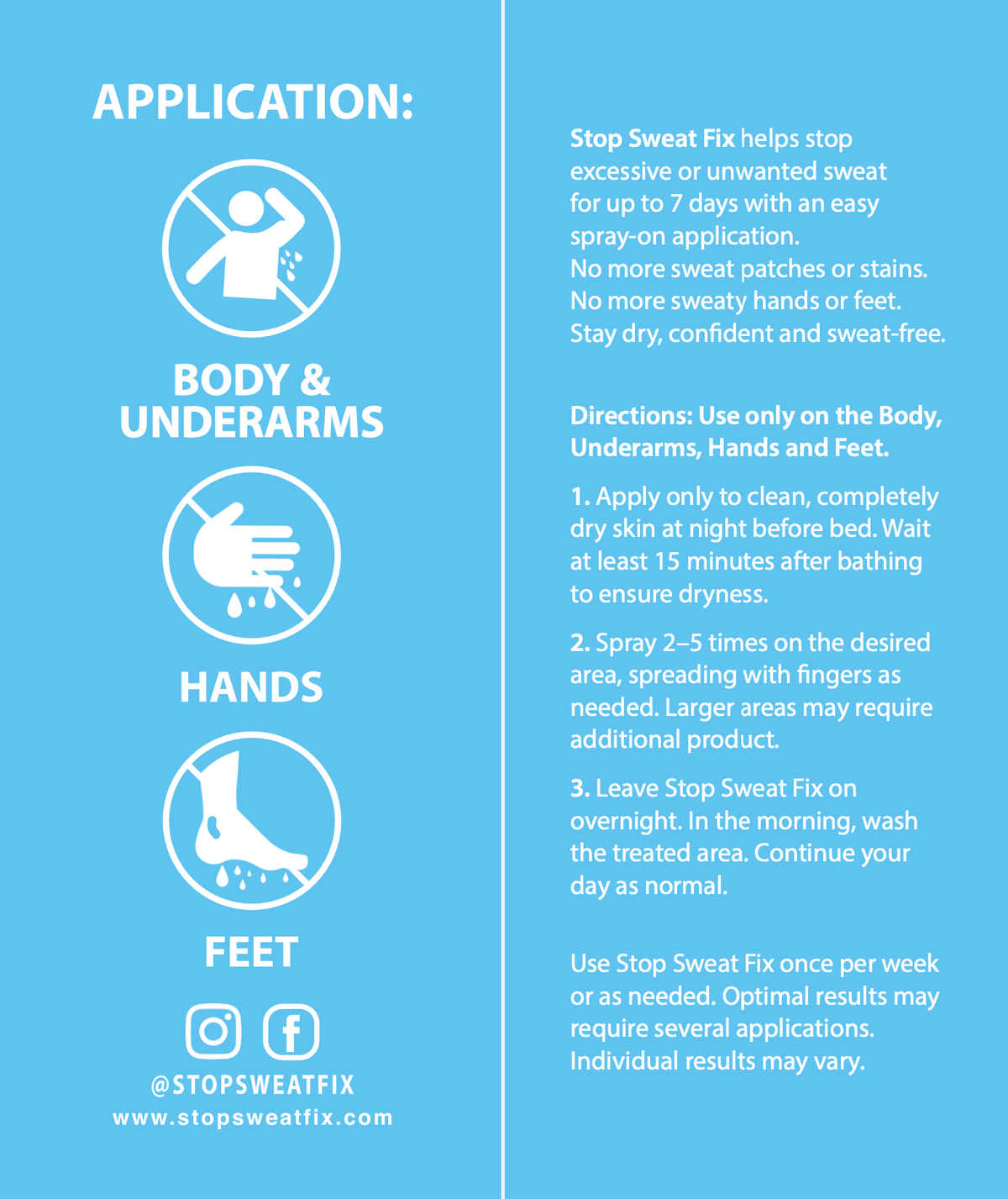 Stop Sweat Best Antiperspirant For Hyperhidrosis | No More Sweat – Stop Sweat Fix