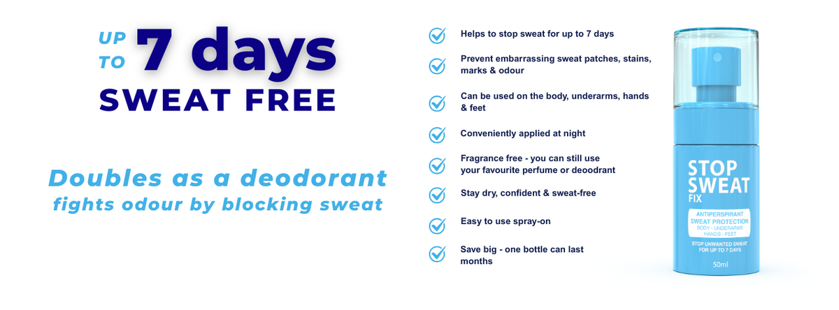 Stop Sweat Stop Sweat Fix - Clinical Grade Antiperspirant For Excessive Sweating